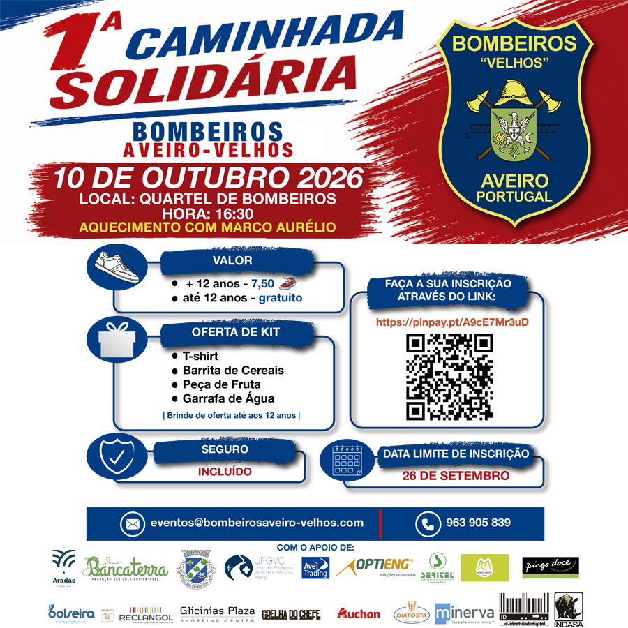 1ª CAMINHADA BOMBEIROS VELHOS DE AVEIRO 1ª CAMINHADA BOMBEIROS VELHOS DE AVEIRO